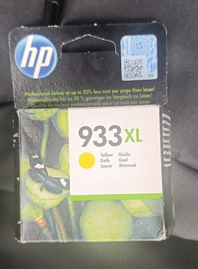 HP 933XL Yellow — face avant boîte